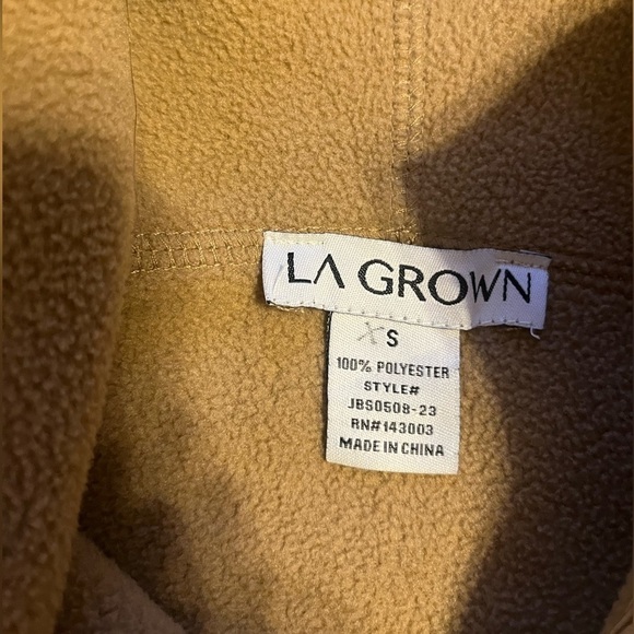 LA grown - Sherpa , half zipped , hoodie, size small - Picture 2 of 4